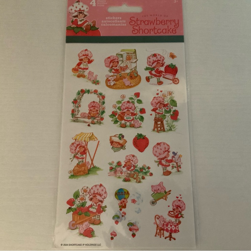 Strawberry Shortcake Stickers 4-sheets